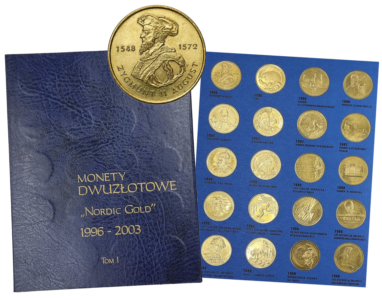 III RP. Monety Dwuzłotowe - Komplet 2 złote GN 1996 - 2003
